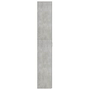 Betongrauer Büroschrank 60x32x190 cm