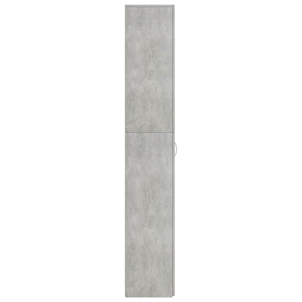 Betongrauer Büroschrank 60x32x190 cm