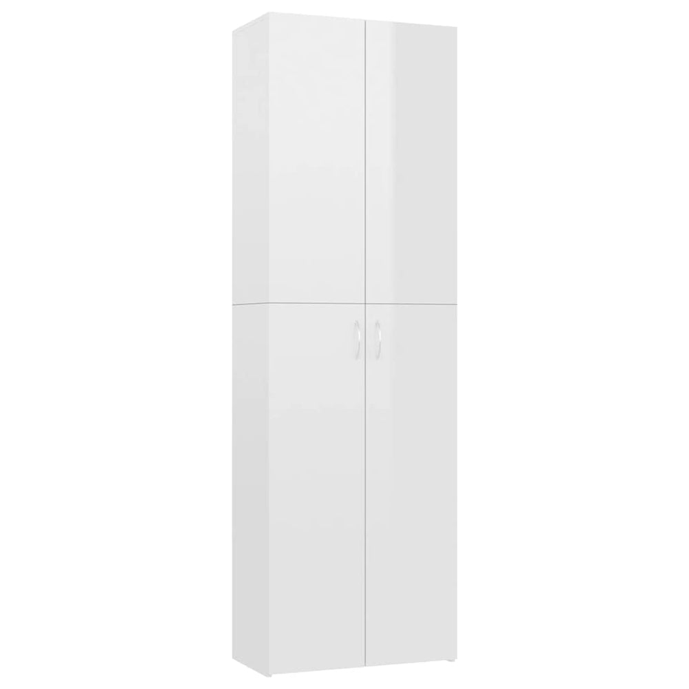 Hochglanz Büroschrank Weiß, 190 cm