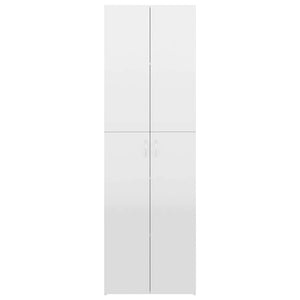 Hochglanz Büroschrank Weiß, 190 cm
