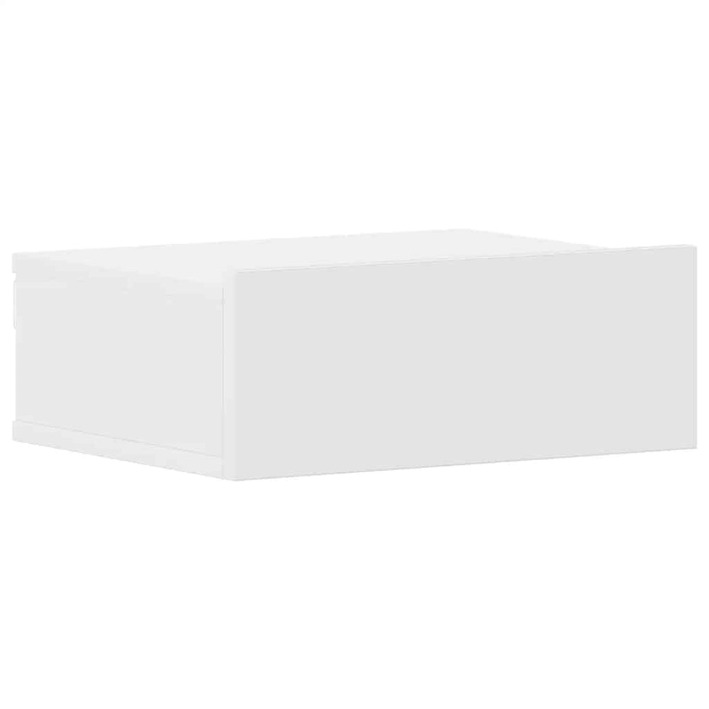 vidaXL Floating Nightstand White 40x30x15 cm Engineered Wood