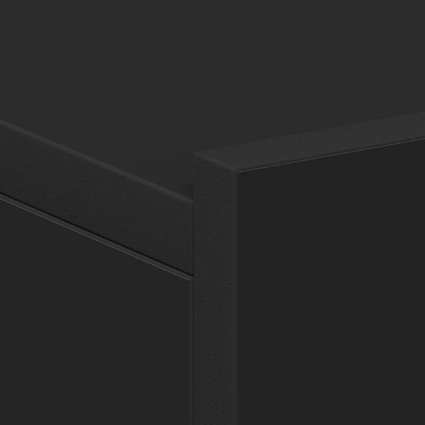 vidaXL Tables de chevet suspendues 2 pcs Noir 40x30x15 cm Bois d'ingénierie