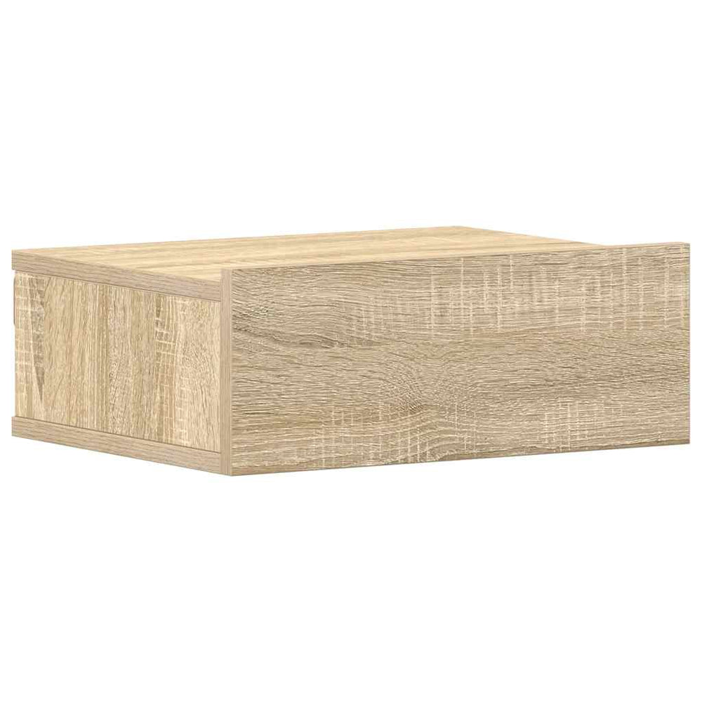 vidaXL Wall-Mounted Bedside Table Sonoma Oak 40x30x15 cm Engineered Wood