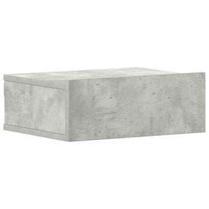 Hängender Nachttisch Betongrau 40x30x15 cm
