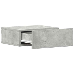 Hängender Nachttisch Betongrau 40x30x15 cm