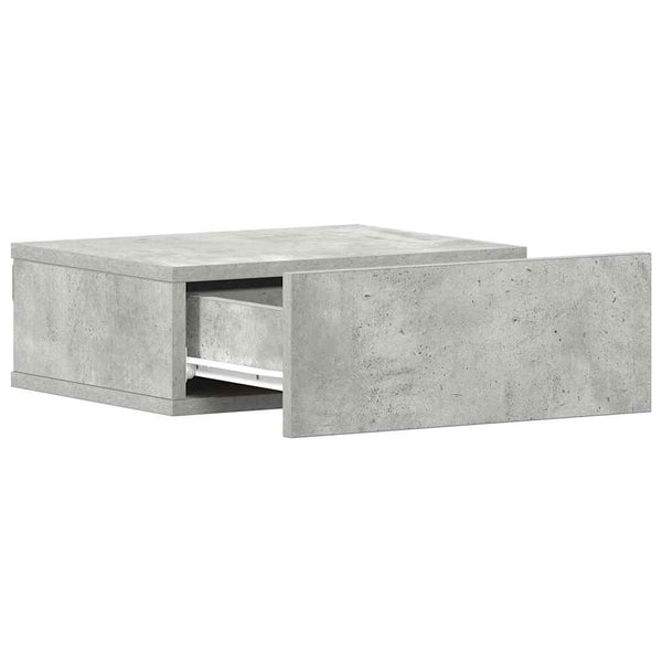 Hängender Nachttisch Betongrau 40x30x15 cm