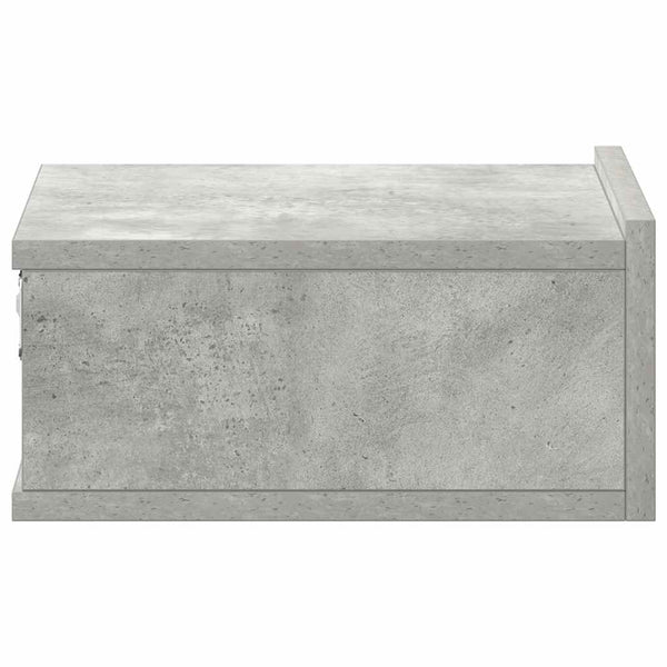 Hängender Nachttisch Betongrau 40x30x15 cm