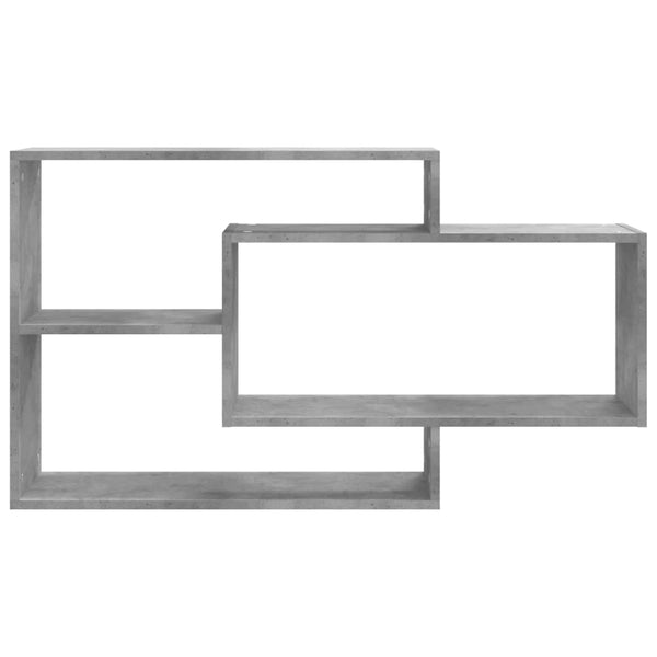 Betongraues Wandregal, 104 cm
