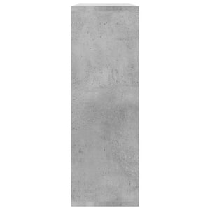 Betongraues Wandregal, 104 cm