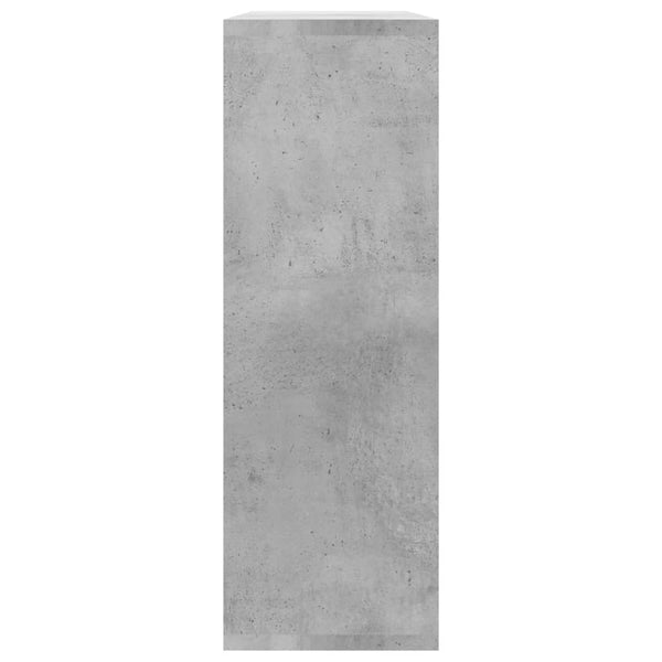 Betongraues Wandregal, 104 cm