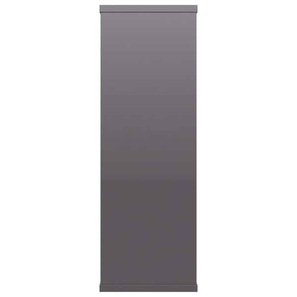 Hochglanz Wandregal Grau 104 cm