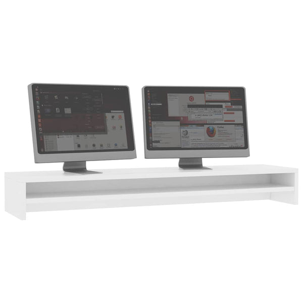 Monitorständer Weiß 100 cm