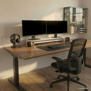 Monitorständer Weiß 100 cm