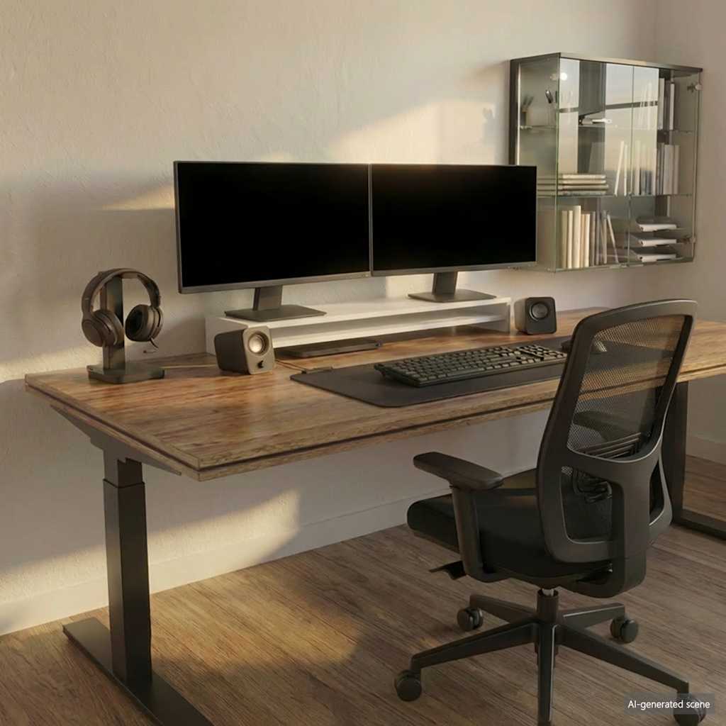 Monitorständer Weiß 100 cm