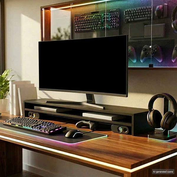 Monitorständer Schwarz 100 cm
