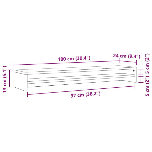 Monitorständer Sonoma Eiche 100 cm