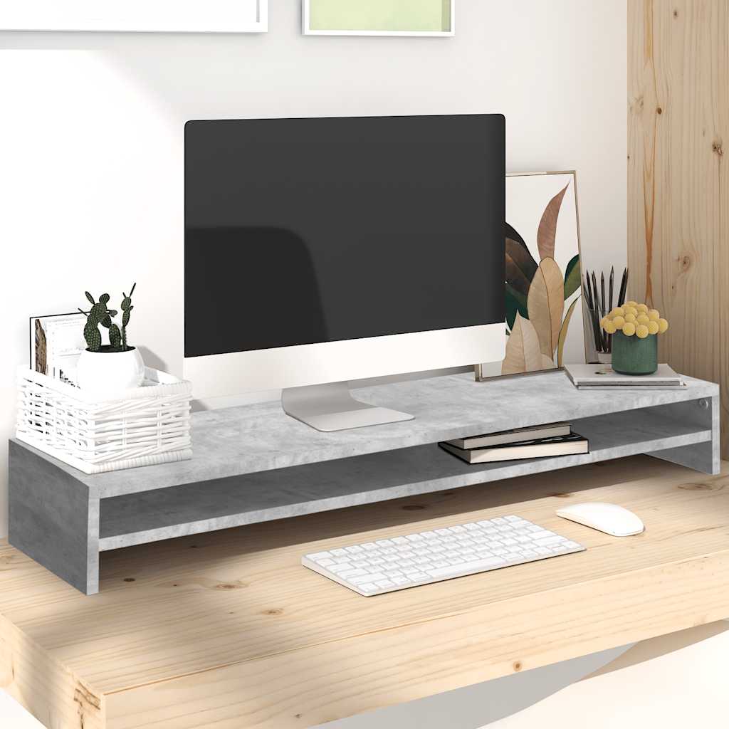 Monitorständer Betongrau 100 cm