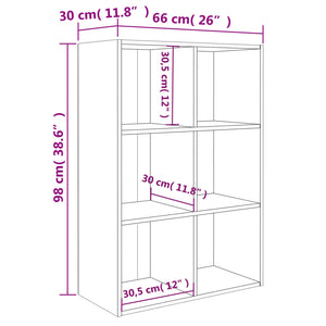 Weißes Bücherregal/Sideboard 66x98 cm