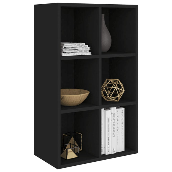 Schwarzes Bücherregal/Sideboard 66x98 cm