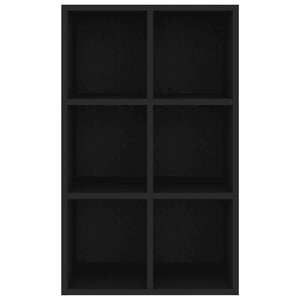 Schwarzes Bücherregal/Sideboard 66x98 cm