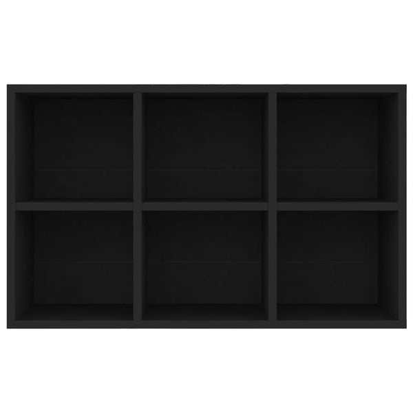 Schwarzes Bücherregal/Sideboard 66x98 cm