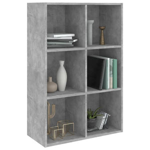 Betongraues Bücherregal/Sideboard 66x98 cm