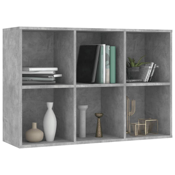 Betongraues Bücherregal/Sideboard 66x98 cm