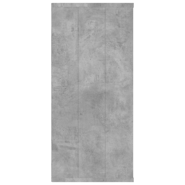 Betongraues Bücherregal/Sideboard 66x98 cm