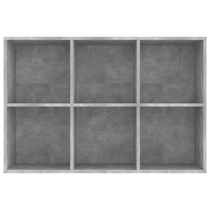 Betongraues Bücherregal/Sideboard 66x98 cm