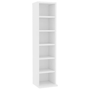 CD-Schrank Weiß Holzwerkstoff