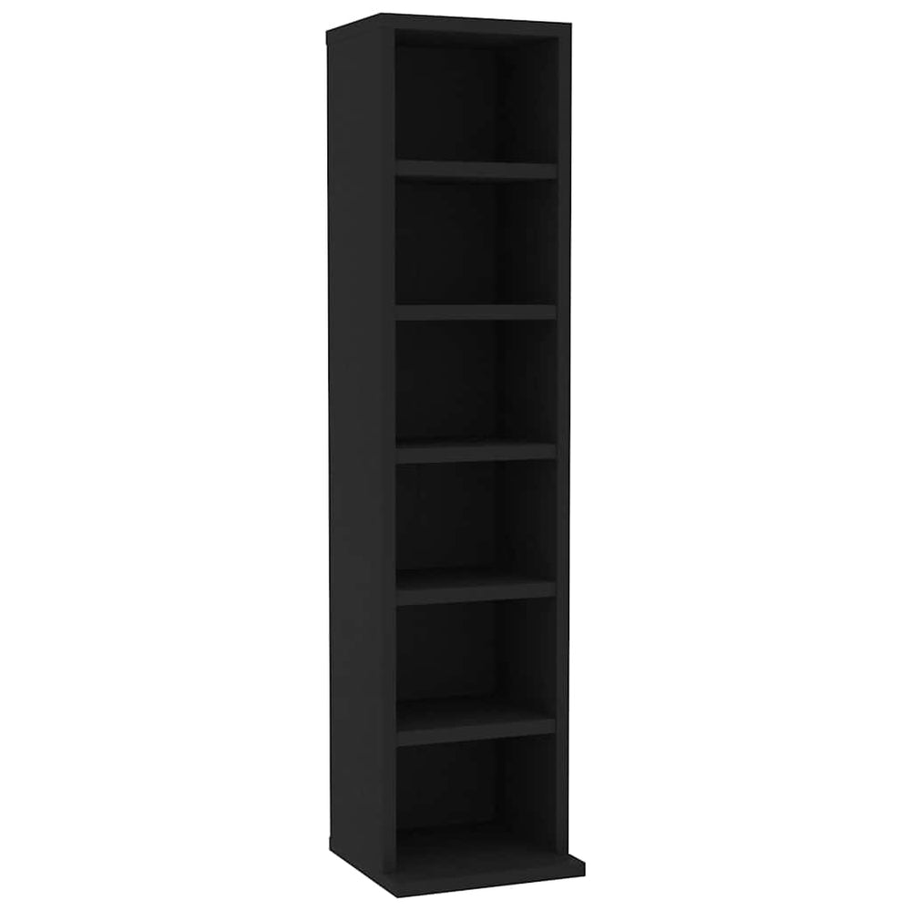 CD-Schrank Schwarz, 88cm Höhe