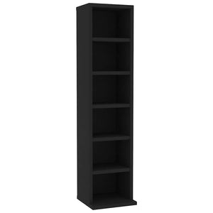 CD-Schrank Schwarz, 88cm Höhe