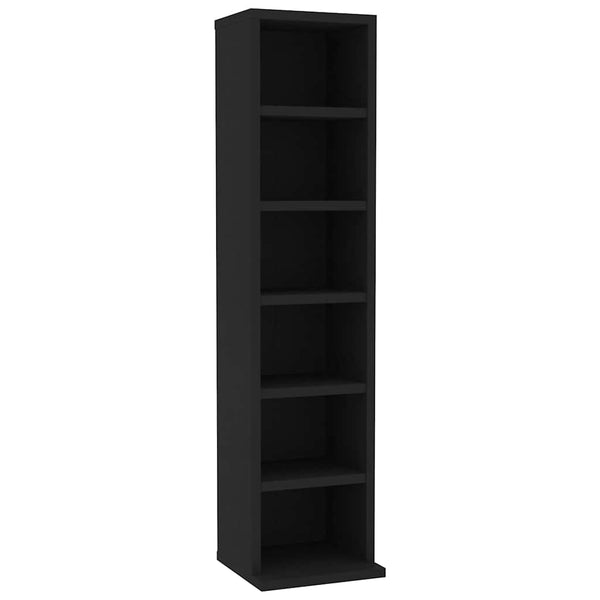 CD-Schrank Schwarz, 88cm Höhe