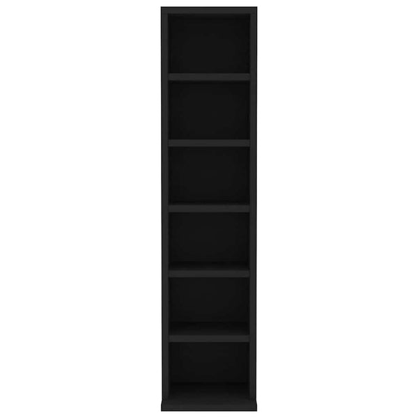 CD-Schrank Schwarz, 88cm Höhe