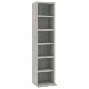 CD-Schrank Betongrau Holzwerkstoff
