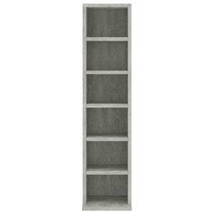 CD-Schrank Betongrau Holzwerkstoff