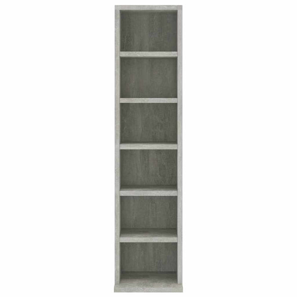 CD-Schrank Betongrau Holzwerkstoff