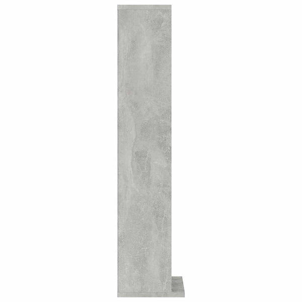 CD-Schrank Betongrau Holzwerkstoff