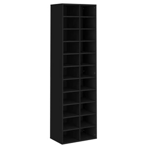 Schuhschrank Schwarz Holzwerkstoff