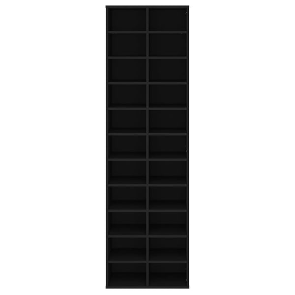 Schuhschrank Schwarz Holzwerkstoff