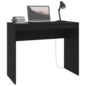 Schwarzer Schreibtisch 90x40 cm