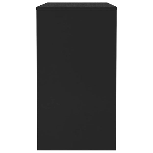 Schwarzer Schreibtisch 90x40 cm