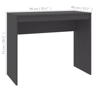 Grauer Schreibtisch 90x40 cm