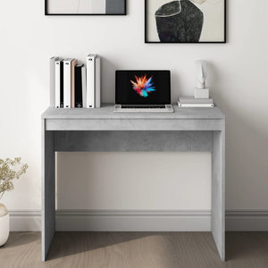 Betongrauer Schreibtisch 90x40 cm