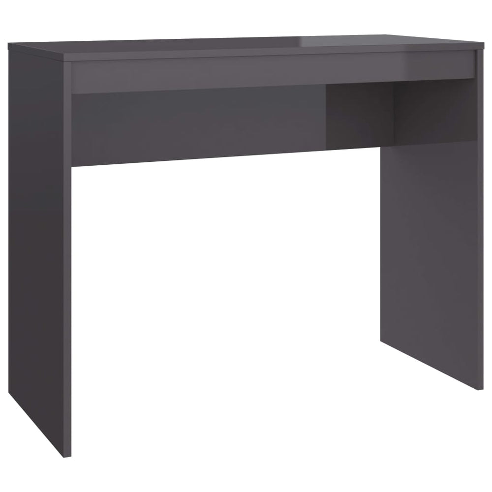 Hochglanz Schreibtisch Grau 90x40 cm