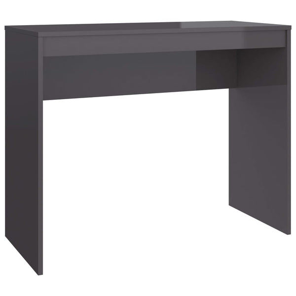 Hochglanz Schreibtisch Grau 90x40 cm