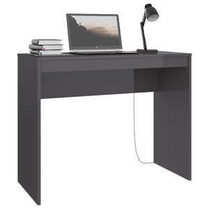 Hochglanz Schreibtisch Grau 90x40 cm