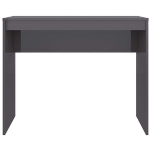 Hochglanz Schreibtisch Grau 90x40 cm