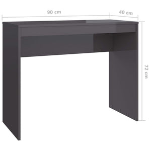 Hochglanz Schreibtisch Grau 90x40 cm
