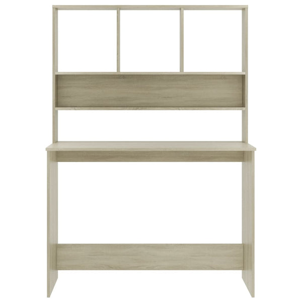 Schreibtisch Sonoma Eiche mit Regalen 110 cm